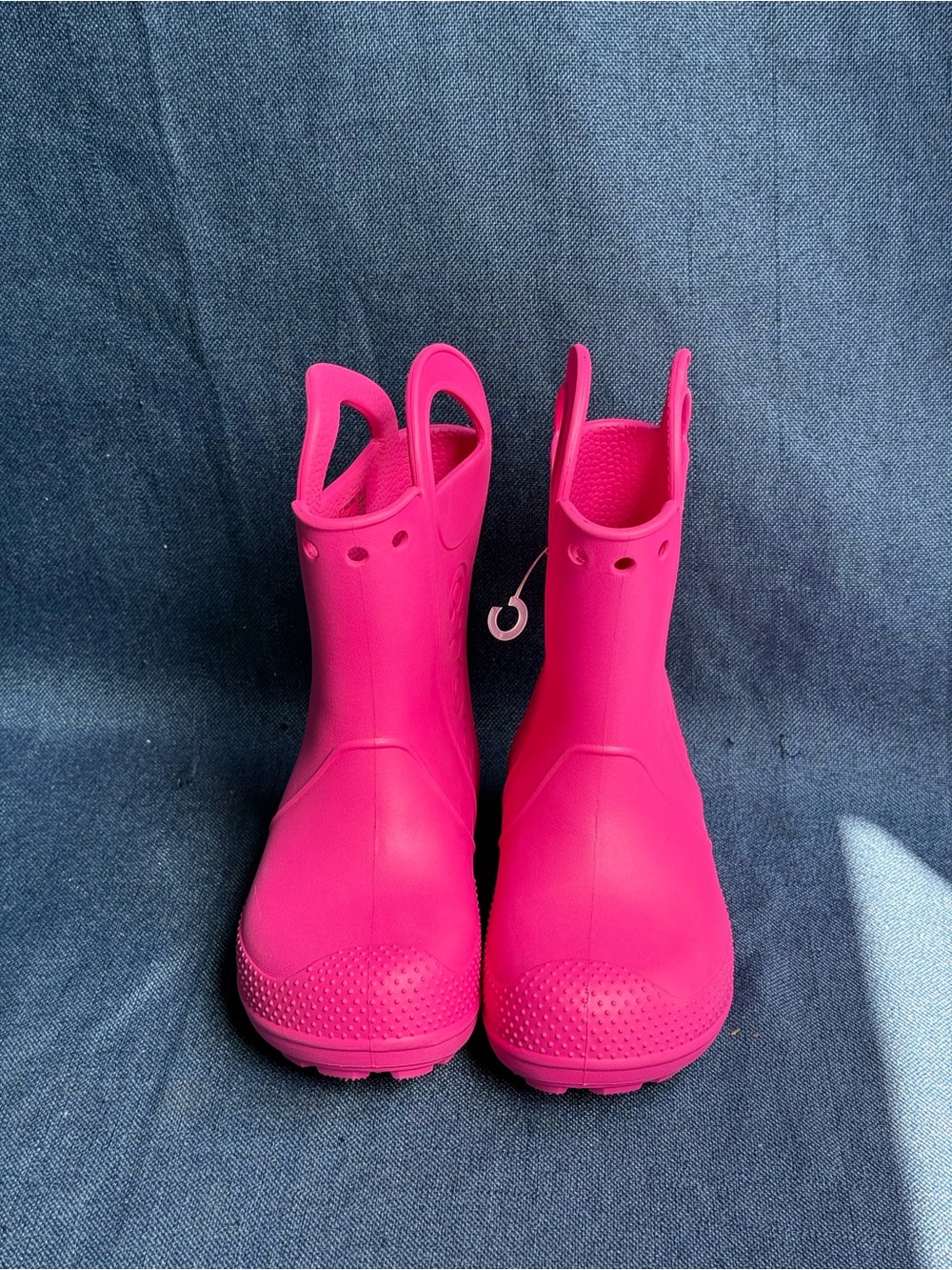 Crocs Kids Handle It Rain Boots Candy Pink Waterproof Toddler Shoes Size C 12
